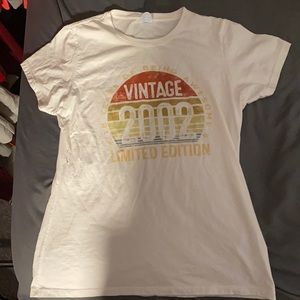 “Vintage 2002 Limited Edition” White T-Shirt